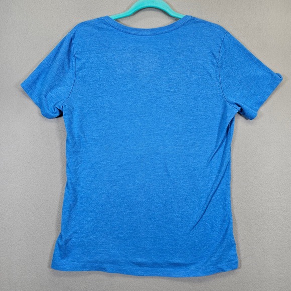 Dallas Cowboys Her Style V-Neck T-Shirt Blue XL NFL Football Womens - Picture 2 of 5